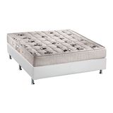 Conjunto Box-Colchão Orthoflex D45 Comfortpedic+Cama Universal White Casal 138