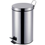 Lixeira Com Pedal E Tampa Ágata 5l Aço Inox Com Balde Interno 8222 Mor