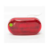 Lanterna Lateral Oval Modelo Mercosul Vermelho - Pradolux - PL0904.00.23