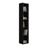 Estante Livreiro 4 Prateleiras Janaina Preto Reajl Moveis