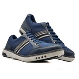 Sapatênis Passeio Shopping Sapato Tênis Cores Elástico Cadarço Masculino Casual Zíper Mod 738