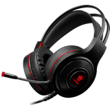 Fone De Ouvido Evolut Temis Headset Gamer Led Vermelho P2