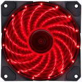 FAN/COOLER VX Gaming V.lumi 15 Pontos de LED 120X120 Vermelho