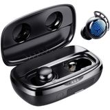 Fones De Ouvido Sem Fio, Bluetooth Bluetooth 5.0 Ipx8 À Prova Dágua Ture Fones De Ouvido Bluetooth Sem Fio Com Fones De Ouvido Mic No Ouvido Deep Bas