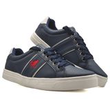 Tênis Masculino Polo Line Cadarço Elástico Sapatênis Sapato Casual Passeio Balada Zíper Mod