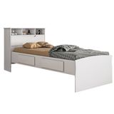 Cama Baú Solteiro Conquista Ravena s/auxiliar Branco