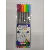 Caneta fineliner BRW 0.4 c/06 cores