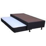 Cama Box Paropas Sleeping Black c/ Auxiliar Solteiro 88