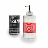 Kit Banh. Saboneteira + P.Escovas Porce.Arsenal 400ml (01)