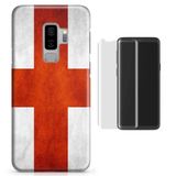 Kit Capa Galaxy S9 Plus Bandeira Inglaterra+Pel.Vidro (BD01)