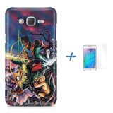 Kit Capa J7 (J700) Caverna do Dragão +Pel.VidrBD1