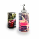 Kit Banh. Saboneteira + P.Escovas Porce.Acura 400ml (01)