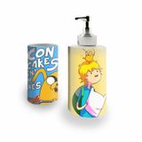 Kit Banh. Saboneteira + P.Escovas Porce.Aventura 400ml (01)