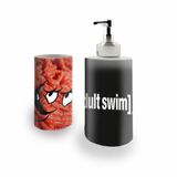 Kit Banh. Saboneteira + P.Escovas Porce.Adult Swim 400ml(01)
