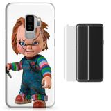 Kit Capa Galaxy S9 Plus Chuck Boneco+Pel.Vidro (BD01)