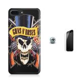 Kit Capa iPhone 7 Plus - Guns n`Roses + Pel.Vidro BD1