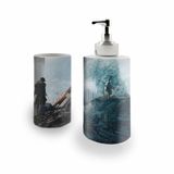 Kit Banh. Saboneteira +P.Escovas Porce.Battlefield 400ml(01)