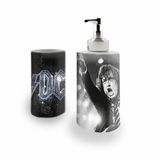Kit Banh. Saboneteira + P.Escovas Porce.ACDC 400ml (01)