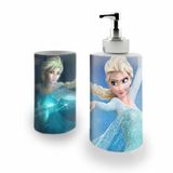 Kit Banh. Saboneteira + P.Escovas Porce.Frozen 400ml (01)