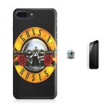 Kit Capa iPhone 7 Plus - Guns n`Roses + Pel.Vidro BD2