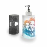 Kit Banh. Saboneteira + P.Escovas Porce.Coldplay 400ml (01)