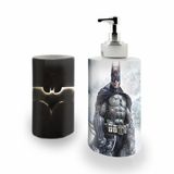 Kit Banh. Saboneteira + P.Escovas Porce.Batman 400ml (03)