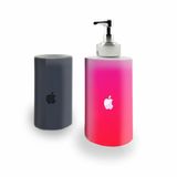 Kit Banh. Saboneteira + P.Escovas Porce.Apple 400ml (01)