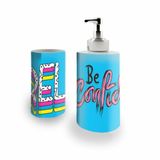 Kit Banh. Saboneteira + P.Escovas Porce.Be 400ml (01)