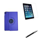 Kit Capa Novo iPad 7 Ger. 10.2' 360 / Caneta + Pel Vidro (Azul Escuro)
