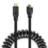 Cabo Espiral Mini-HDMI x Micro-HDMI 2.0 4K HD de 40cm