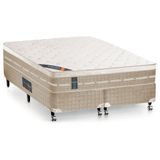 Cama Box Queen Size Premium Com Mola Tecnopedic Castor