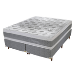 Cama Box Casal King Mola Ensacada Alt Colchão 34cm Serenata