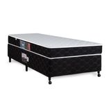 Cama Box + Colchão Castor Solteiro Montblanc Double Face D33 120x203x42cm