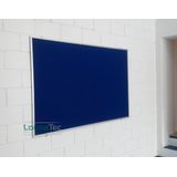 Quadro de Aviso Feltro Azul 400x120cm - Moldura Alumínio