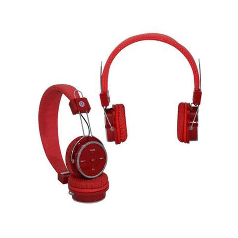 Fone de Ouvido Headphone Bluetooth Vermelho Boas Lc666