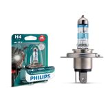 Lâmpada H4 Philips X-tremevision Moto 12v 60/55w 3500k Farol Baixo Alto