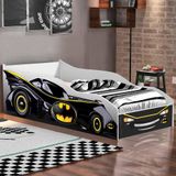 Cama Carro Batman Infantil Preto Gabrielli Móveis