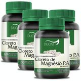 Kit 4 Und Cloreto de Magnésio P.A. 60cps 500mg Duom