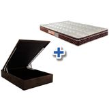 Colchão Paropas Conforto Ultra Firme+Cama Baú Casal 138
