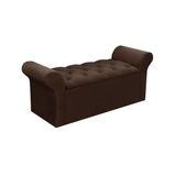 Calçadeira Casal Recamier Simbal Miami Casal Marrom