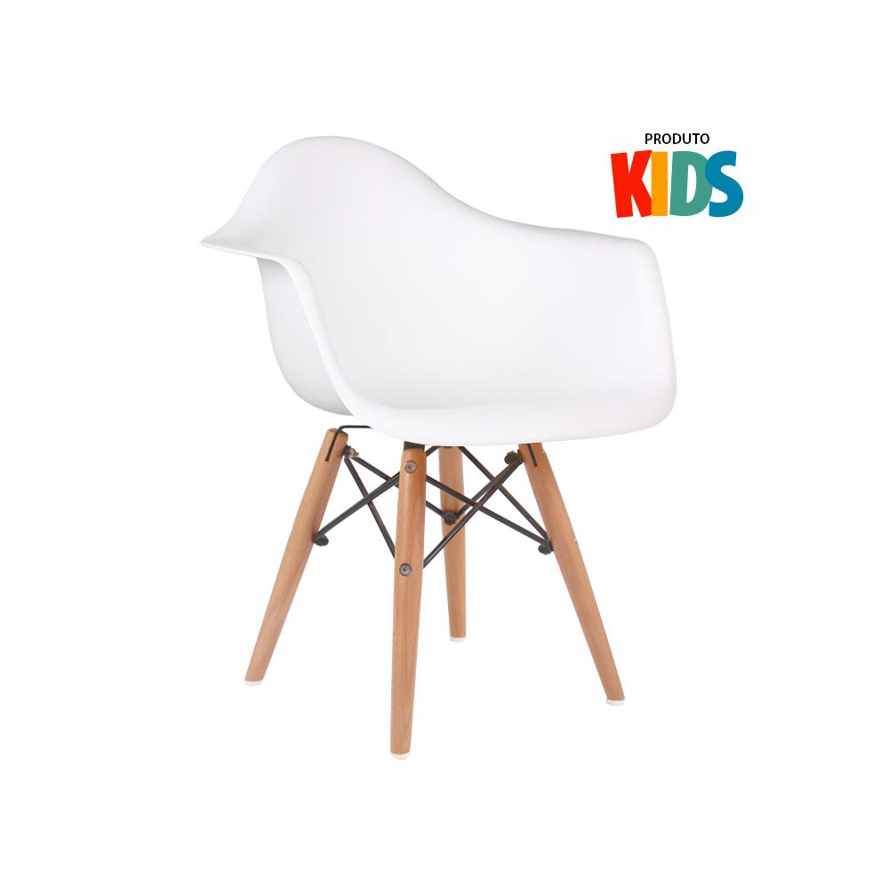 Cadeira Infantil Eames Junior Com Apoio De Braços - Kids - Branco