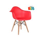 Cadeira Infantil Eames Junior Com Apoio De Braços - Kids - Vermelho