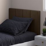 Cabeceira Cama Box Solteiro Estofada 90cm Suede Marrom - Box Móveis