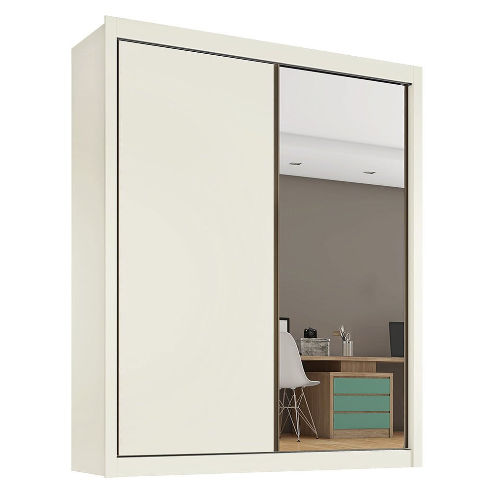 Guarda-roupa Zurique Mdf 2 Portas De Correr 4 Gavetas Europa