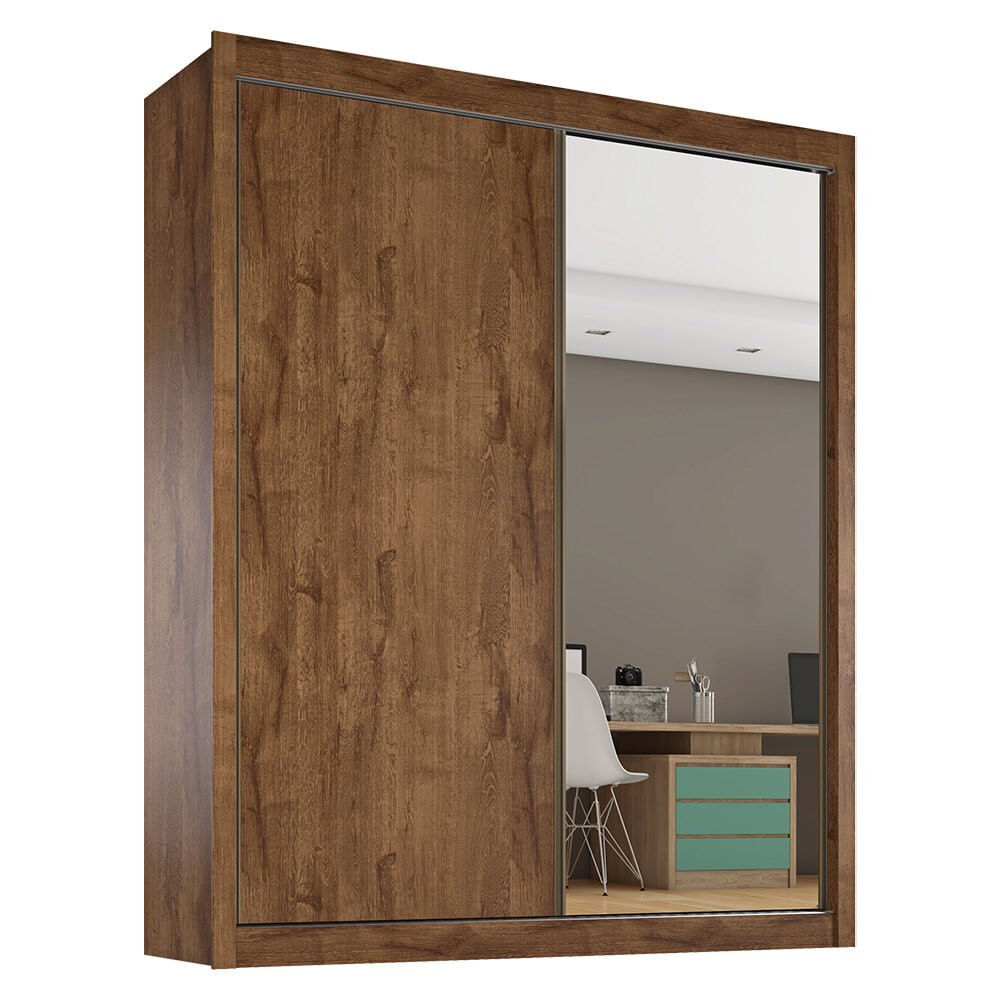 Guarda-roupa Zurique Mdf 2 Portas De Correr 4 Gavetas Europa