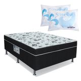 Cama Box Ortobom Union Ortopedic D28 Casal + 2 Travesseiros