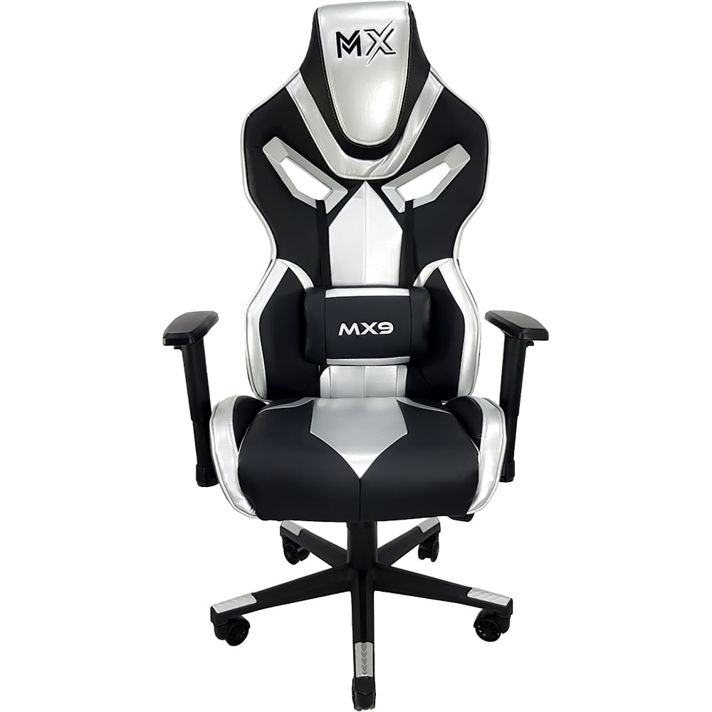 Cadeira Gamer Mx9 Giratoria Preto/prata - Mymax