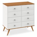 Cômoda Retrô 8 Gavetas Mdp Fellicci
