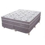 Cama Box Casal King Mola Ensacada Altura Colchão 34cm Sport