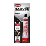 Silicone formador de junta preto Radved 50g